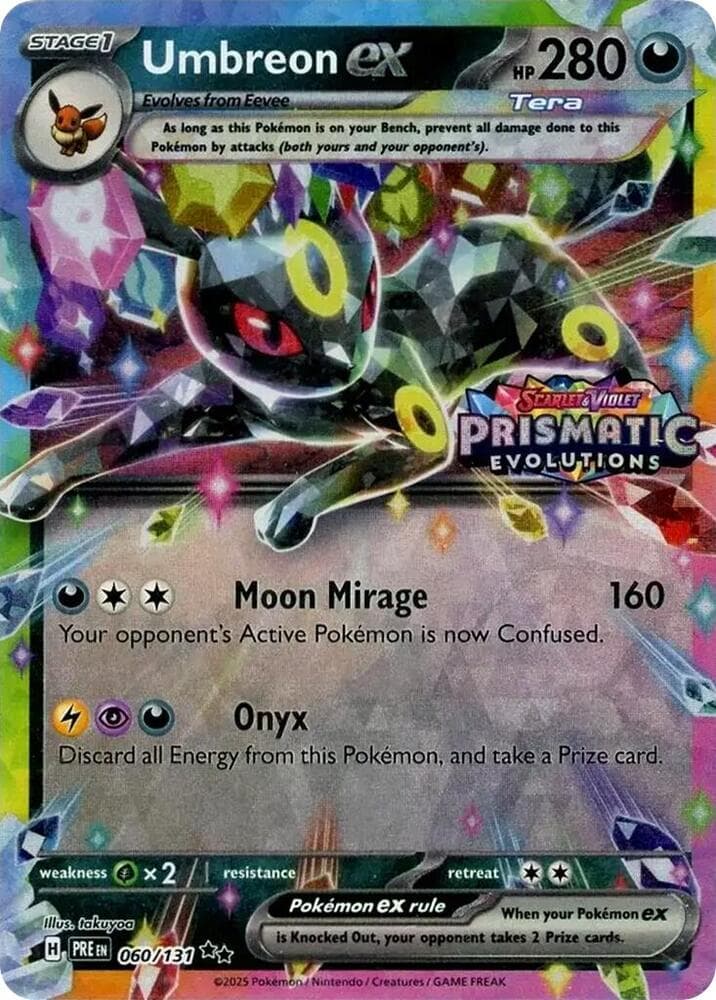 Umbreon ex (Prismatic Evolutions Stamp)